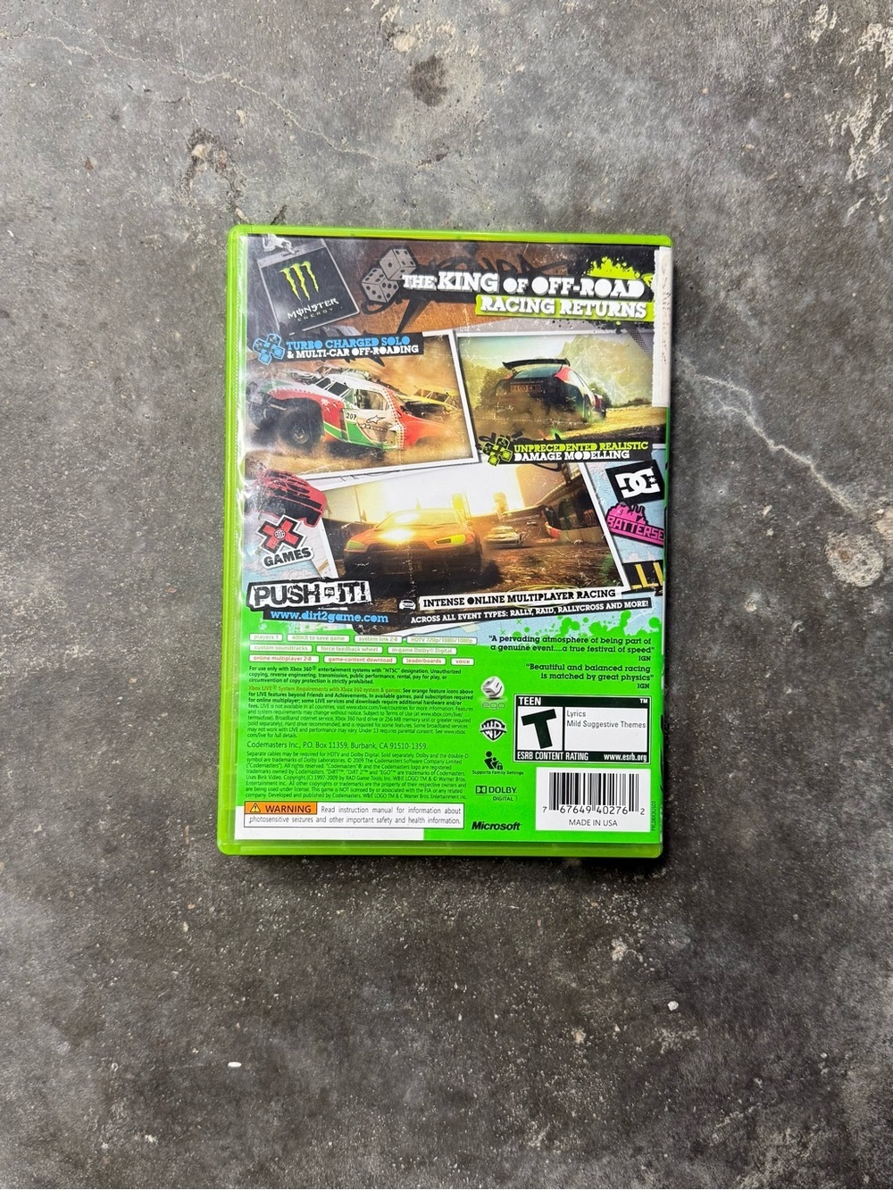 DiRT 2 Xbox 360 Complete CIB Tested Racing Rally Game - Picture 4 of 4